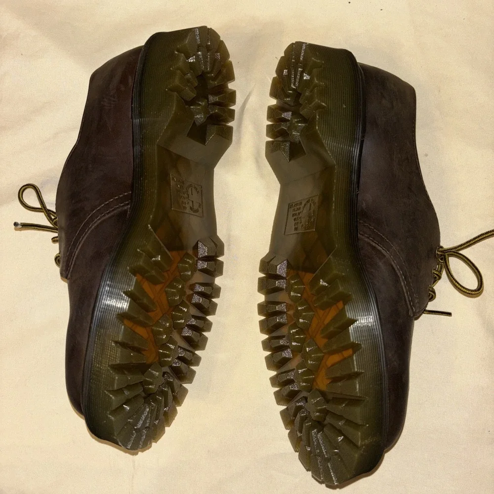 New Dr. Martens 1461 Crazy Horse Women 10 Men 9 Leather Oxford Shoes Brown $160